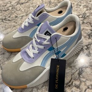 De Florance Women's Sneakers - Gray, Blue, and Purple